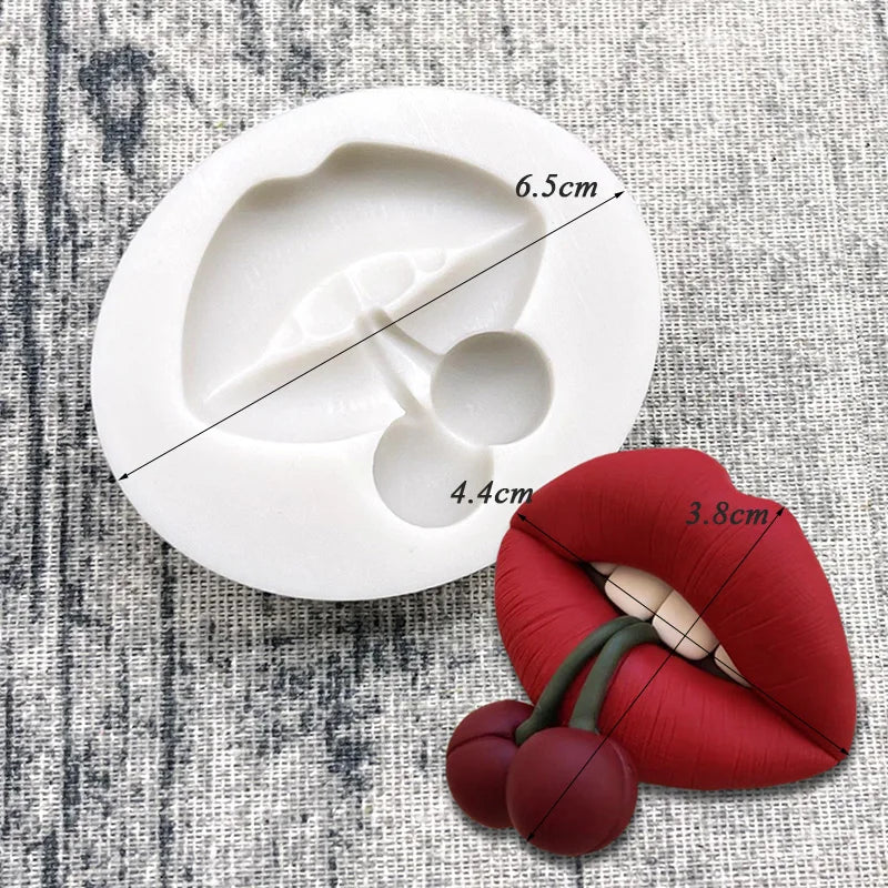 Valentine’s Glamour Silicone Mold – Lips, Cherries & Sweets