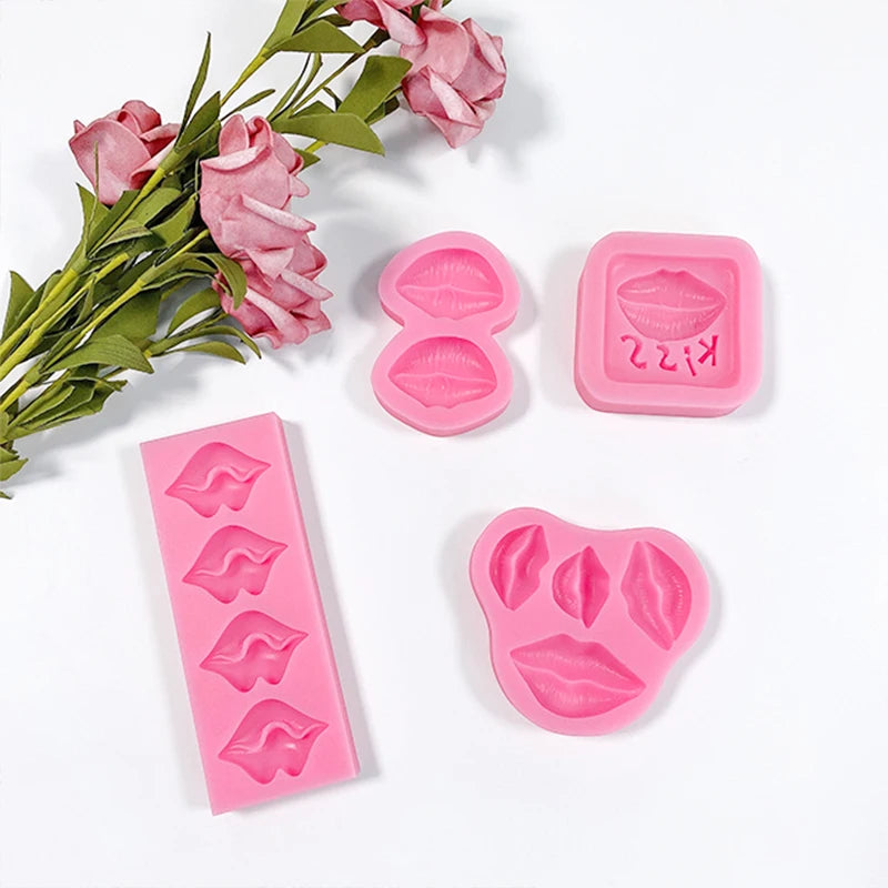 Valentine's Day Red Lip Silicone Mold – Romantic Cake Decorating Tool