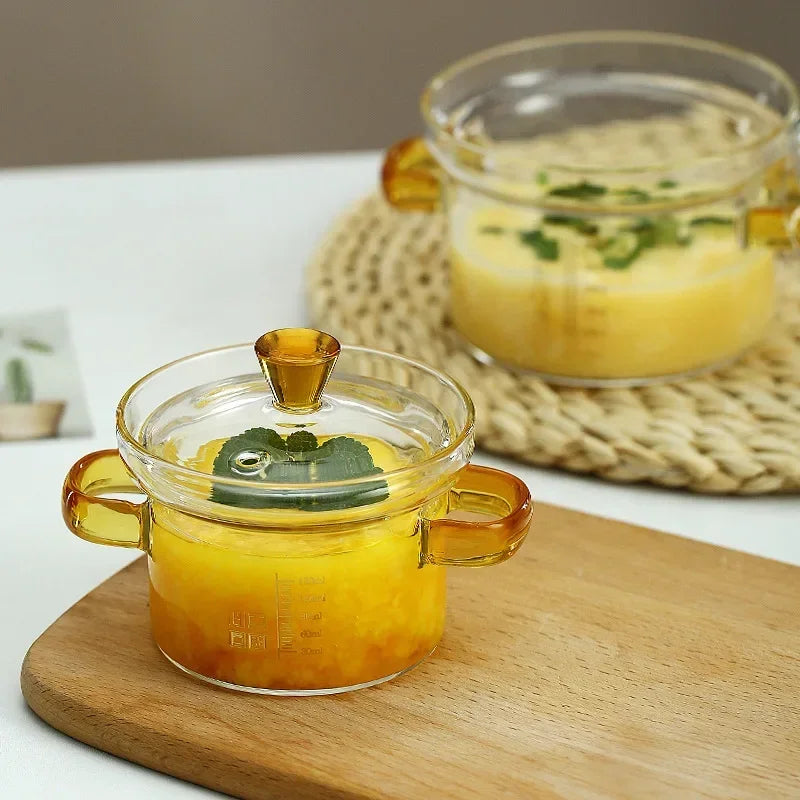 Small Glass Bowl with Lid