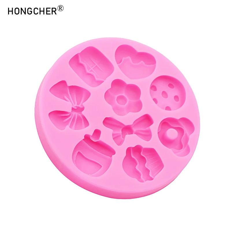 Silicone Moulds Mini Hat, Bag, Comb, Slippers
