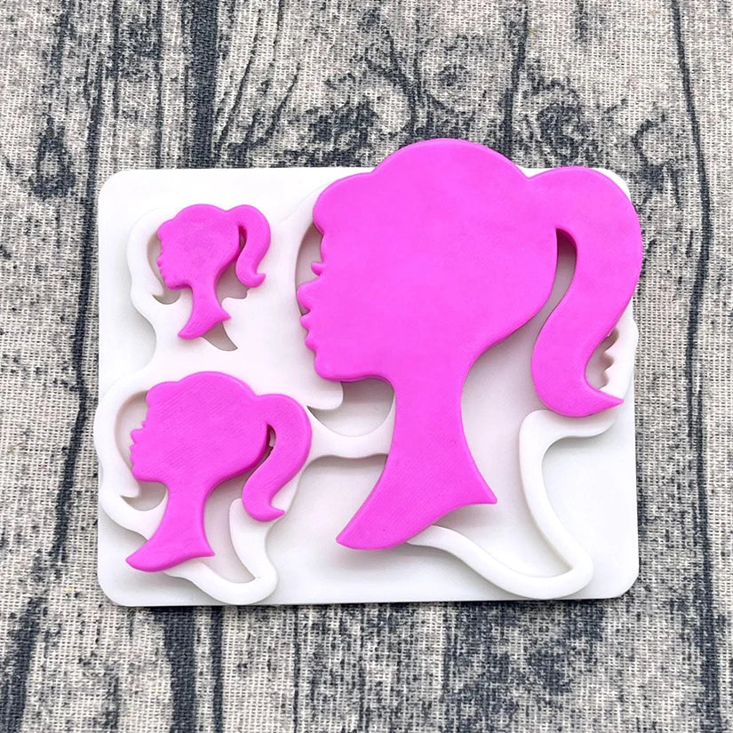 Silicone mold Barbie