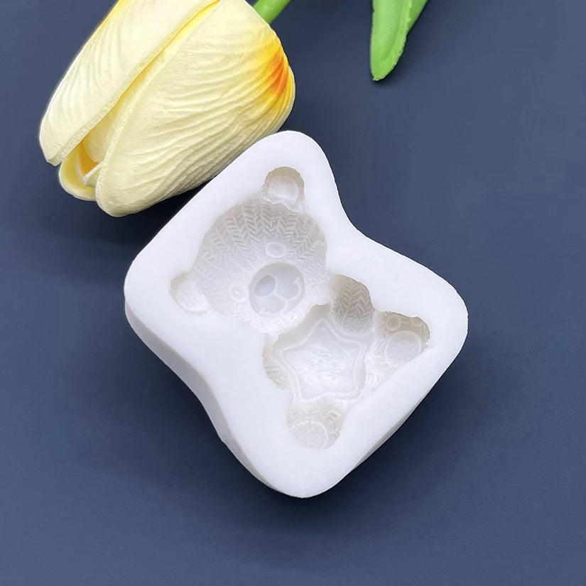 Bear Star Silicone  Mold