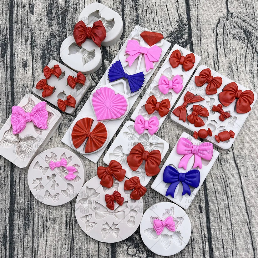Bow &amp; Bowknot Silicone Mold – Elegant Sugarcraft &amp; Cake Decorating Tool