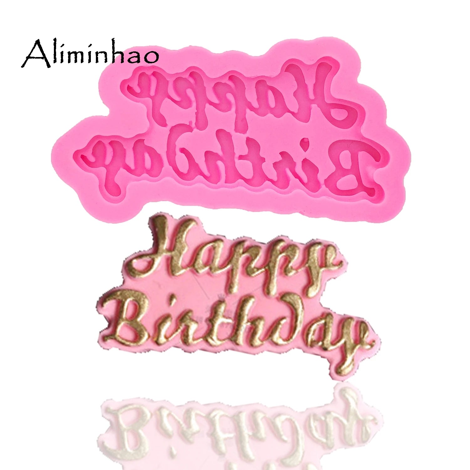 "Happy Birthday" Letters Silicone Mold – Elegant Script Decorating Tool