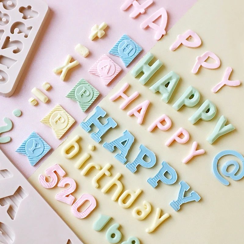 Mirosie Alphabet &amp; Numbers Silicone Mold | Uppercase &amp; Lowercase Set