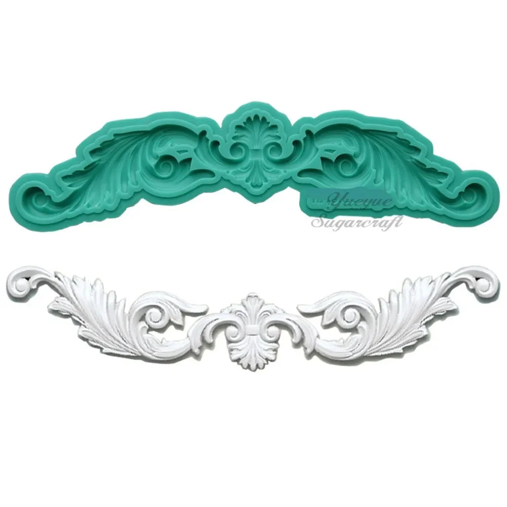 Silicone mold ornaments baroque