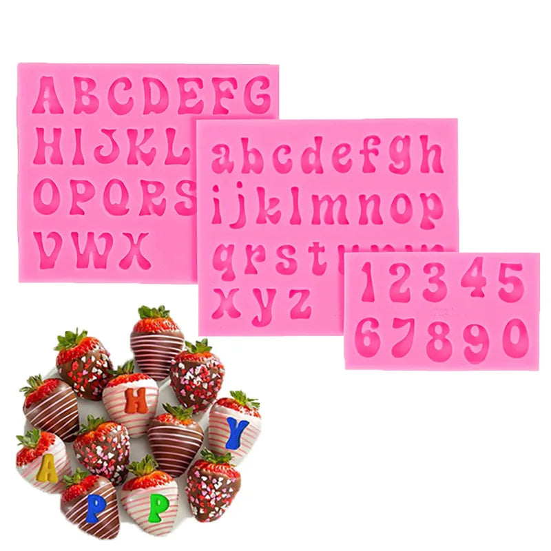 Alphanumeric Silicone Mold – Letters & Numbers Cake Decorating Tool