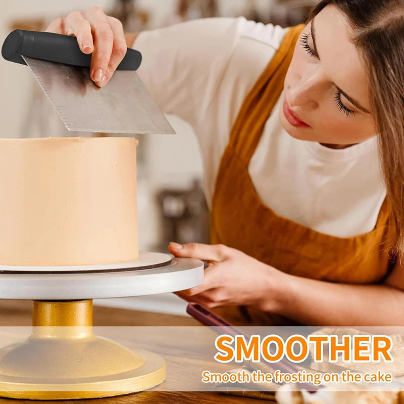 Stainless Steel Multi-Purpose Bench Scraper – The Ultimate Kitchen Utility Tool