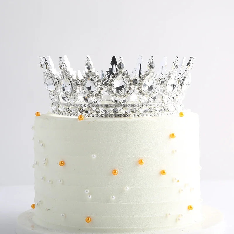Beautiful Princess Metal Crown – Luxury Birthday Cake Topper