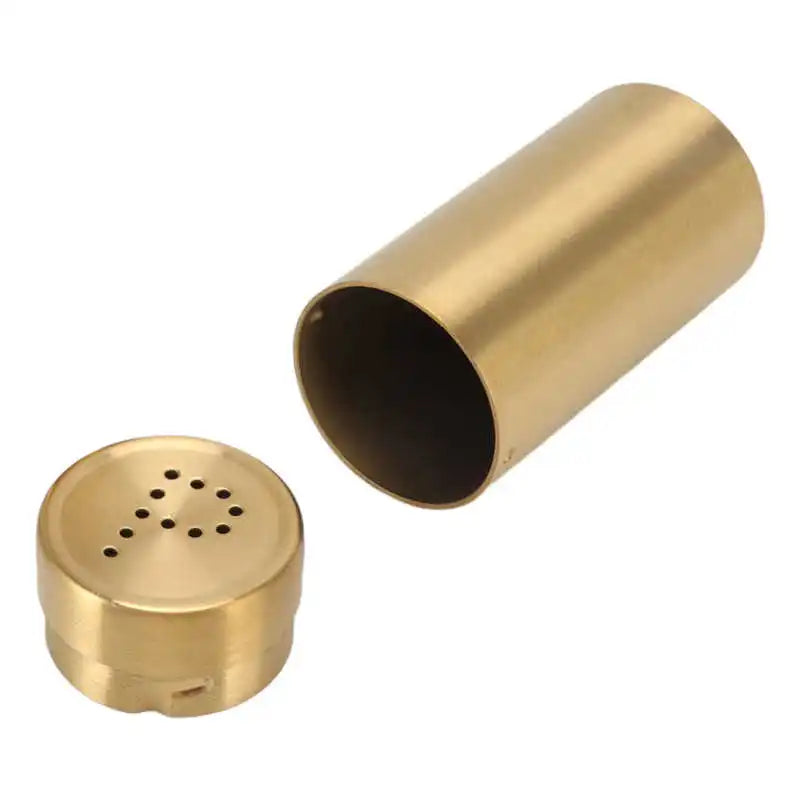 2Pcs Gold Stainless Steel Spice Shaker Set | Rustproof Seasoning Jars