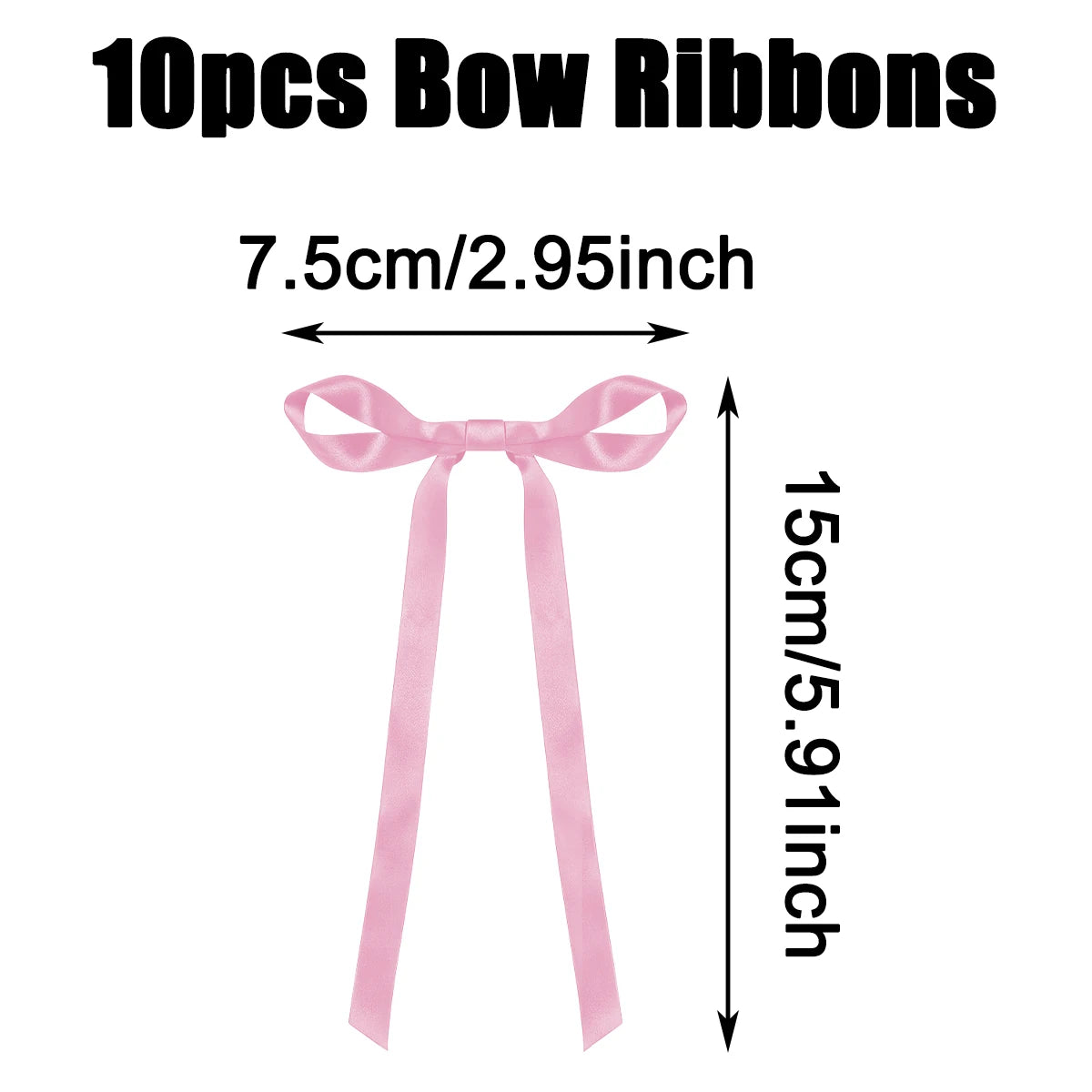 Red & Pink Bow Ribbon Cake Decoration – Romantic & Party Decor