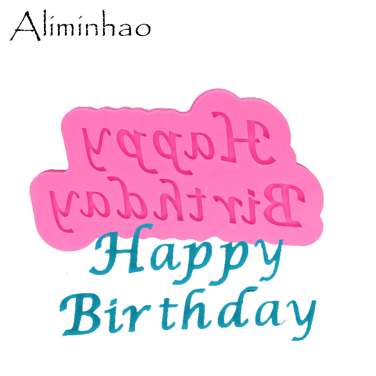 "Happy Birthday" Letters Silicone Mold – Elegant Script Decorating Tool