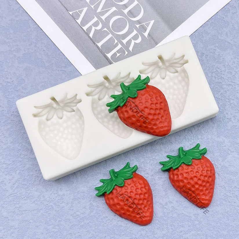 Strawberry Silicone Sugarcraft Mold
