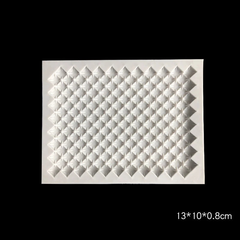 Continuous Quilting Cake Border Silicone Molds