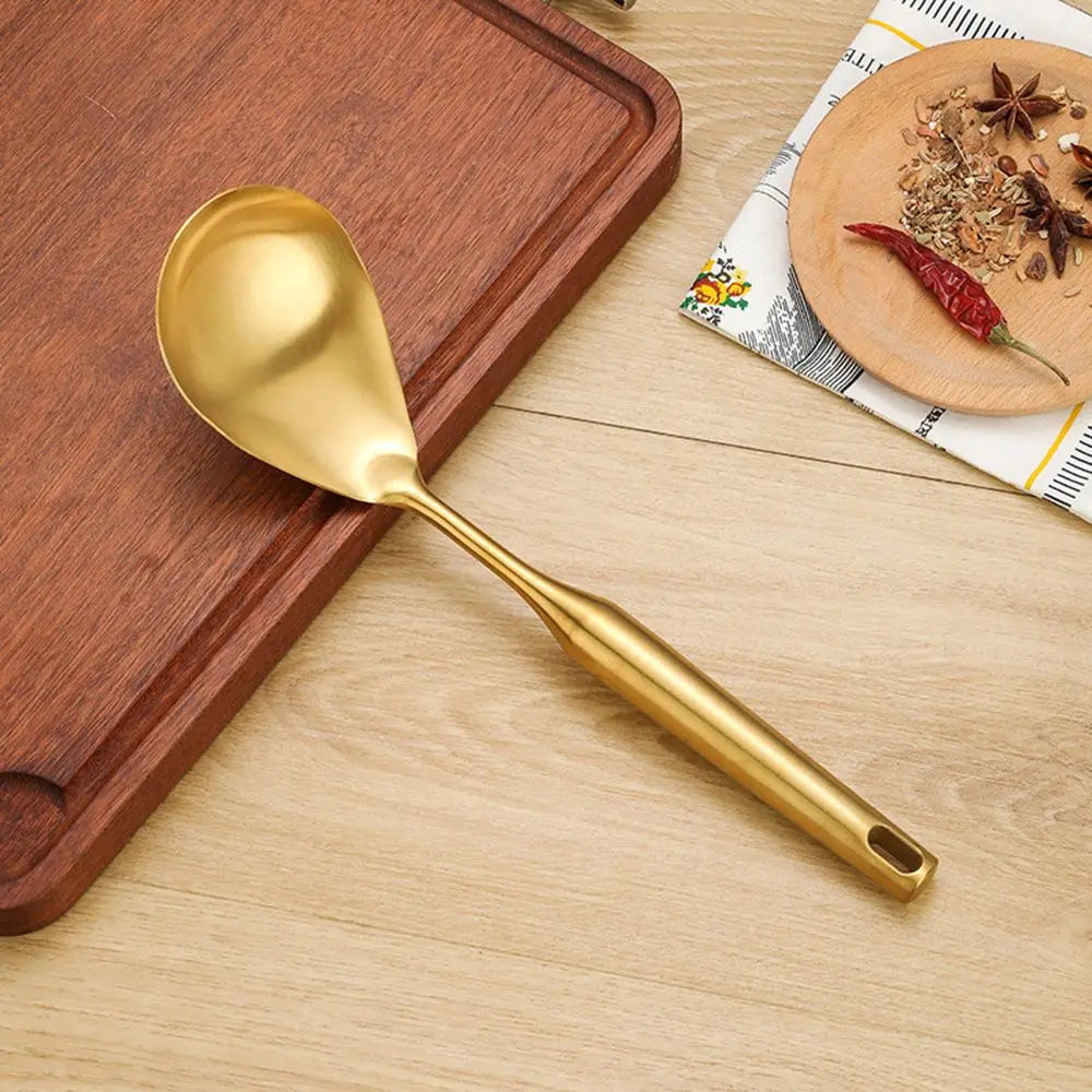 Luxury Gold Stainless Steel Kitchen Utensil Set