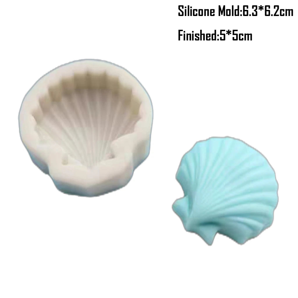 Shell, Starfish &amp; Mermaid Silicone Mold