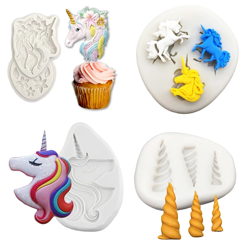 Unicorn Silicone Sugarcraft Mold