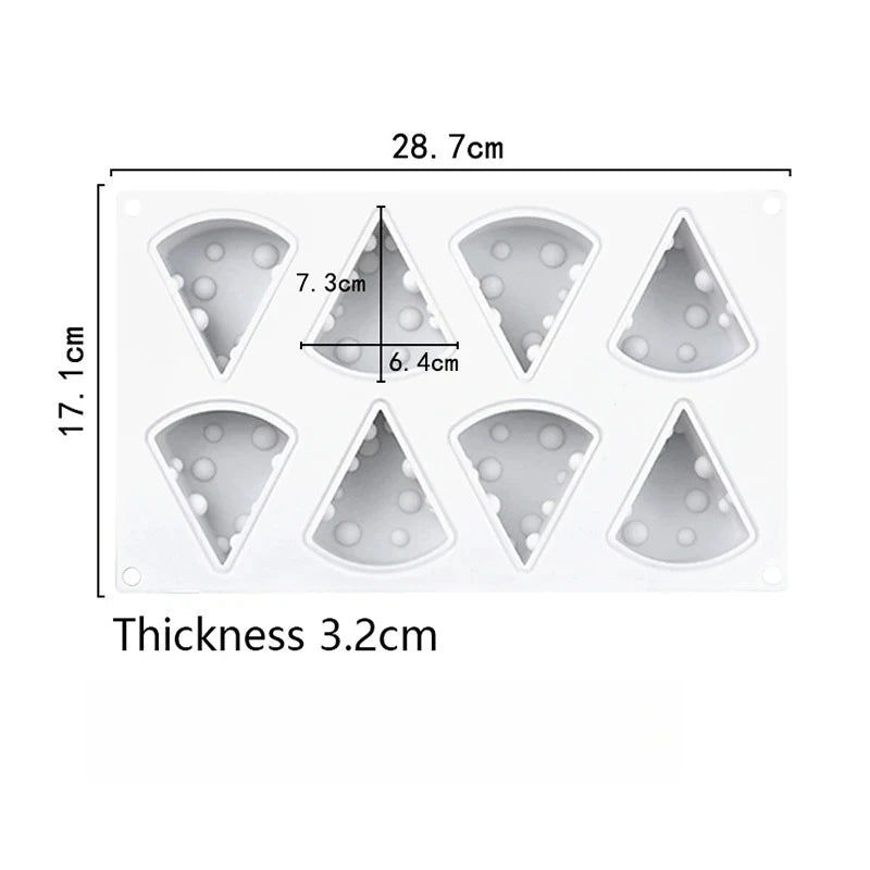 Realistic Cheese Slice Silicone Mold – 3D Mousse & Baking Tool