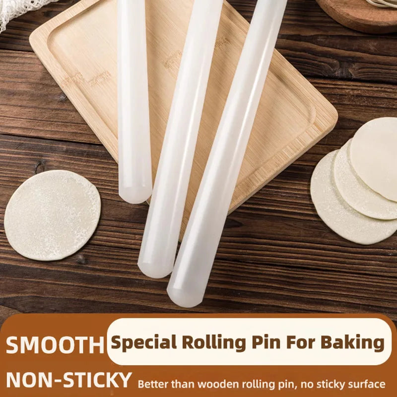 Zackoo White PP Rolling Pin – Professional Non-Stick Pastry Tool
