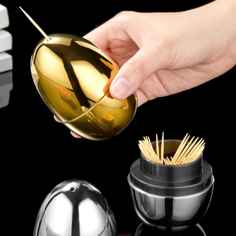 Luxury 304 Stainless Steel Toothpick Dispenser | Professional Storage Container