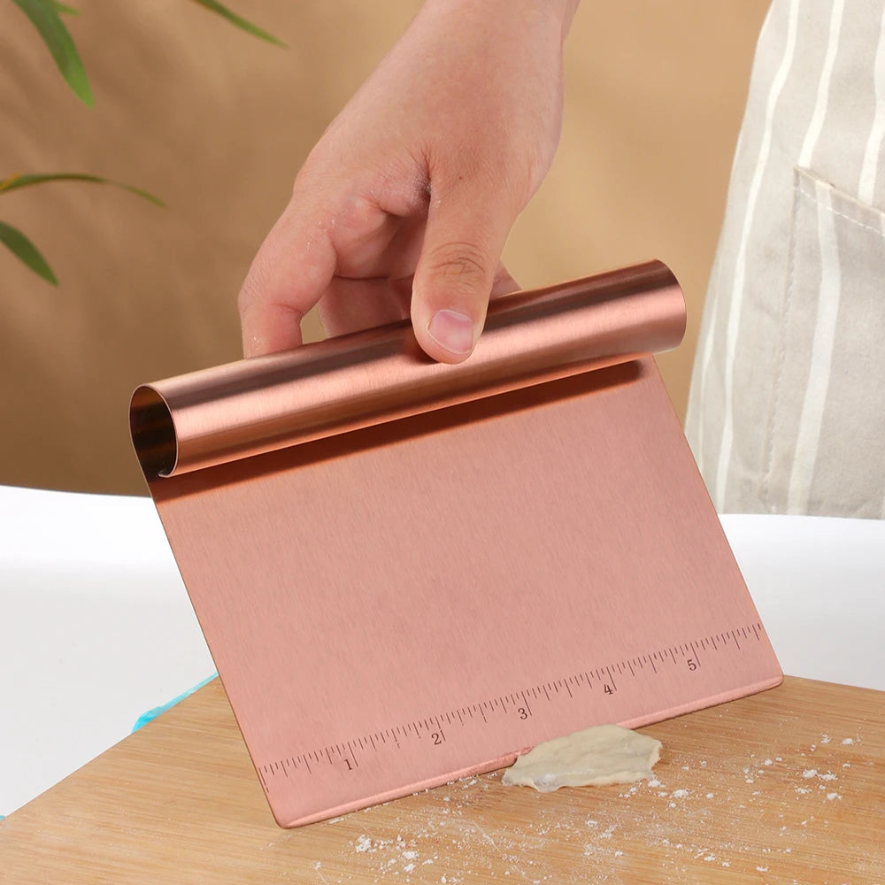 Professional Stainless Steel Dough Scraper & Cake Smoother