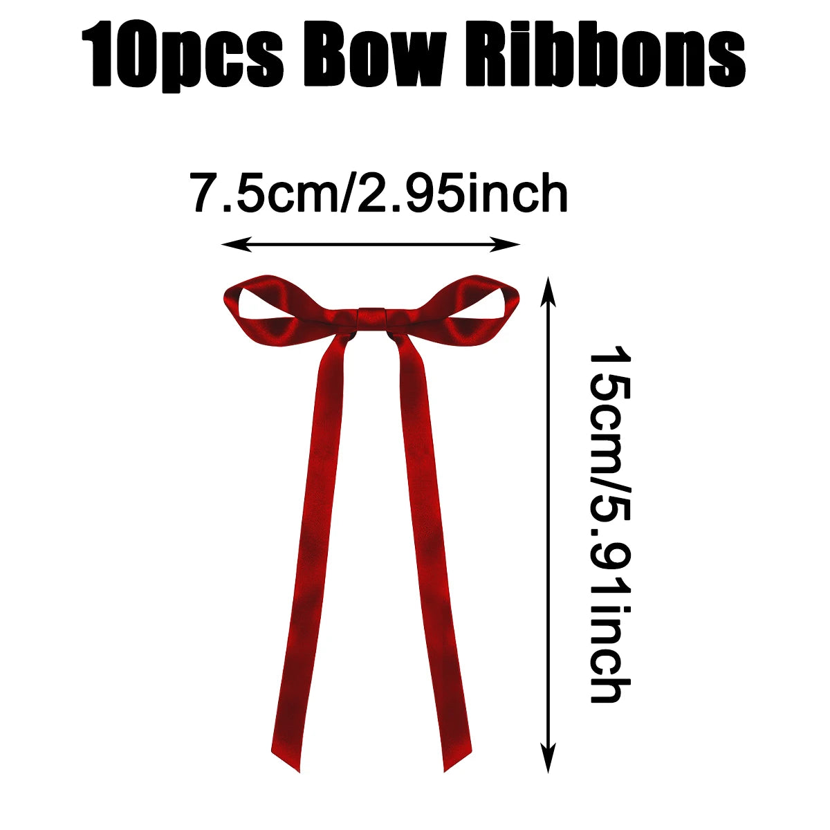 Red & Pink Bow Ribbon Cake Decoration – Romantic & Party Decor