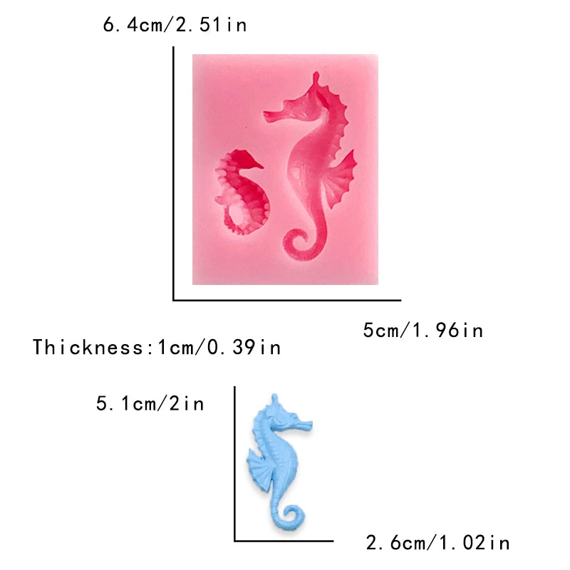 Sea shell conch Mermaid tail fondant silicone mold