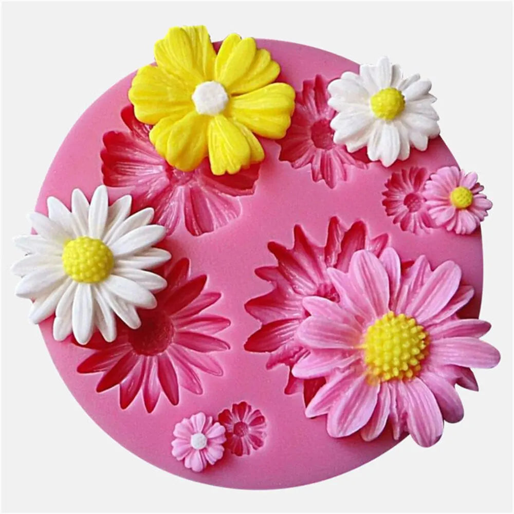 3D Flower Silicone Fondant Mold: Multipurpose Baking & Craft Tool
