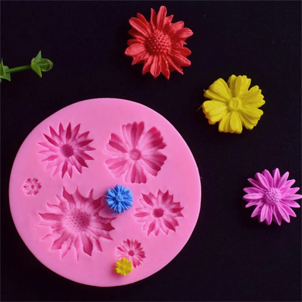3D Flower Silicone Fondant Mold: Multipurpose Baking & Craft Tool