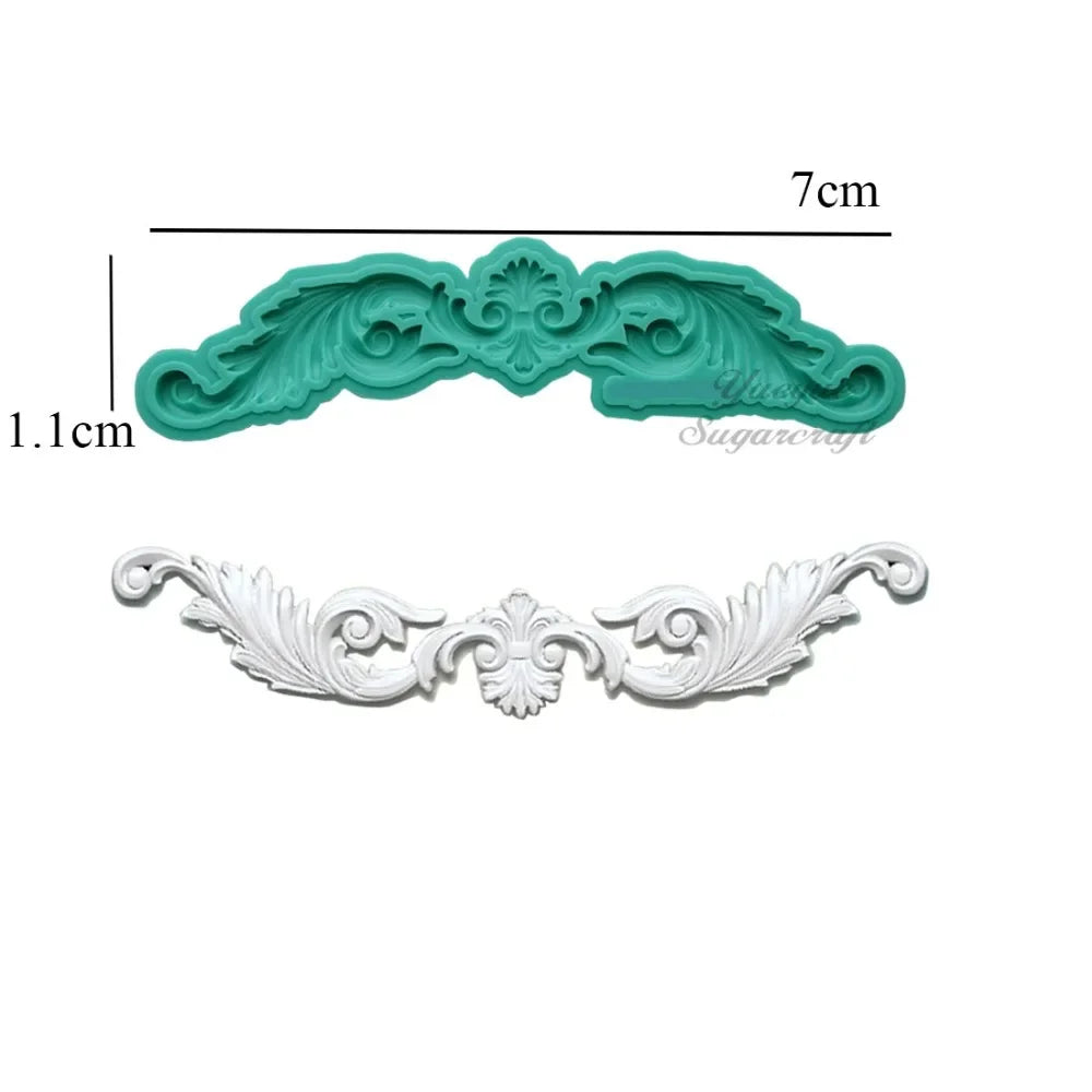 Silicone mold ornaments baroque
