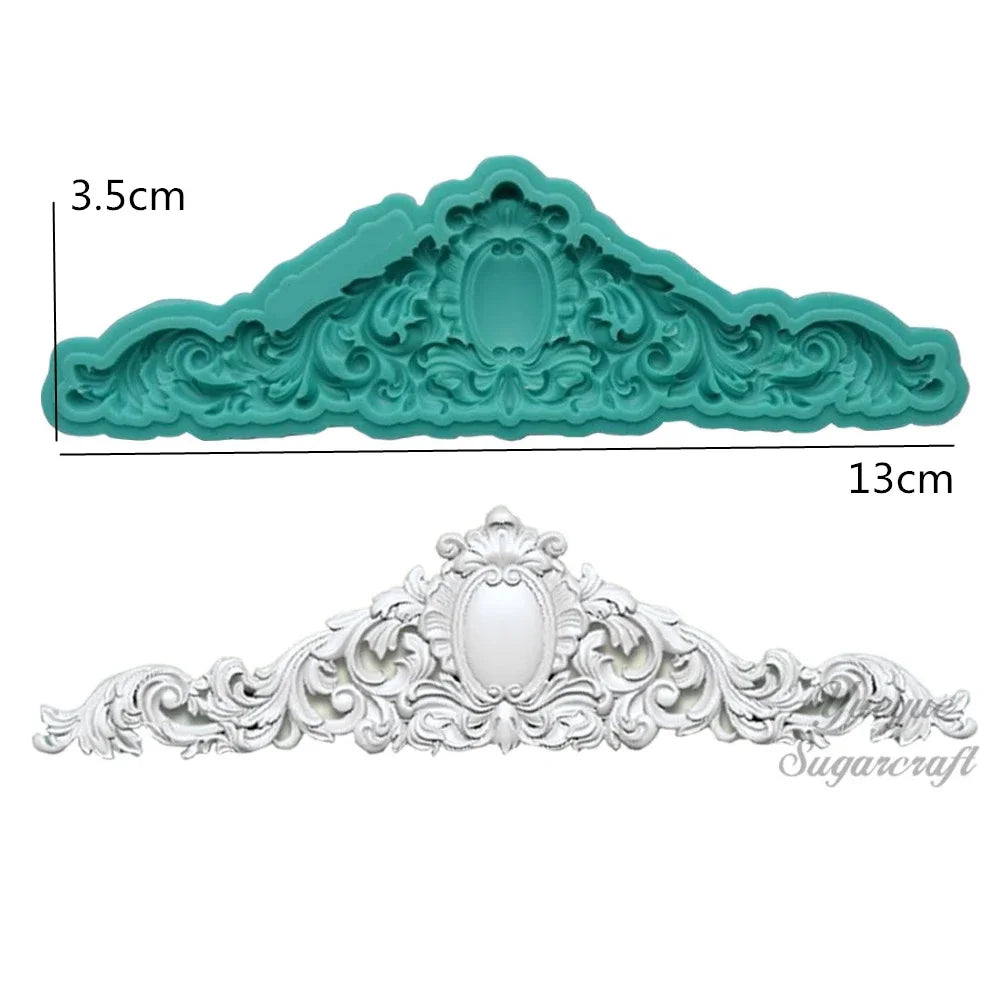 Silicone mold ornaments baroque
