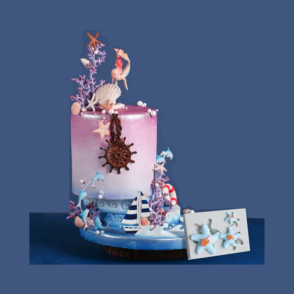 Shell, Starfish &amp; Mermaid Silicone Mold