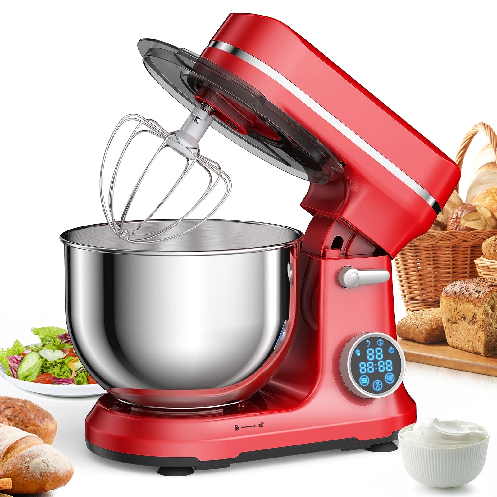 Biolomix 1200W Professional Stand Mixer – The Ultimate Smart Baking Assistant