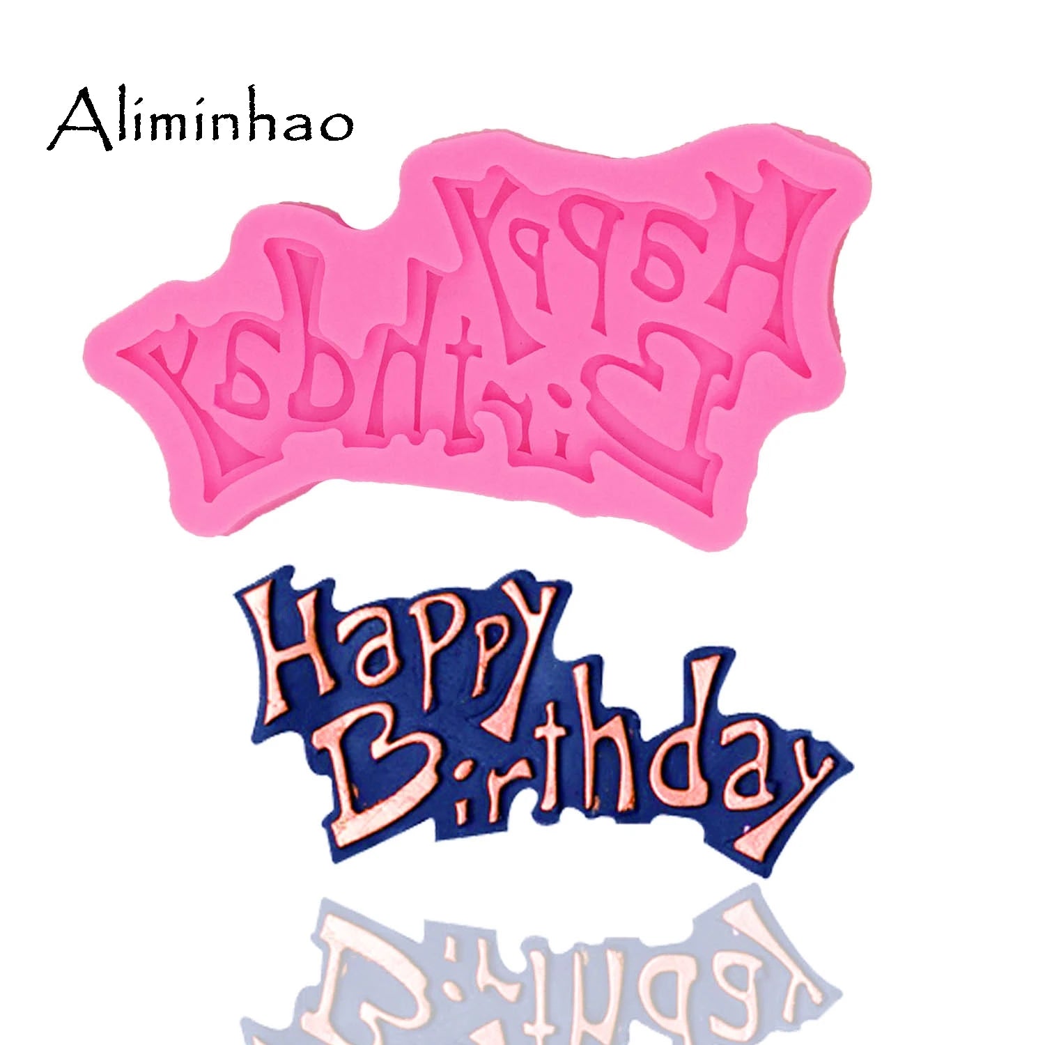 "Happy Birthday" Letters Silicone Mold – Elegant Script Decorating Tool