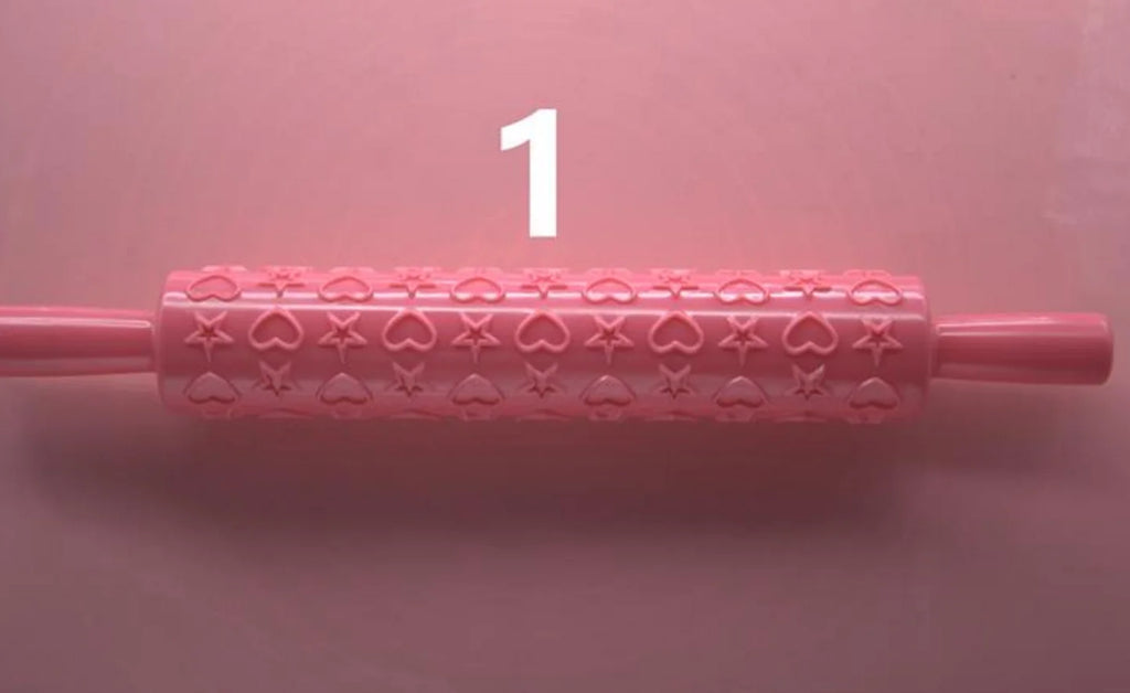 14-Style Lace & Texture Embossing Roller – Versatile Sugarcraft Tool