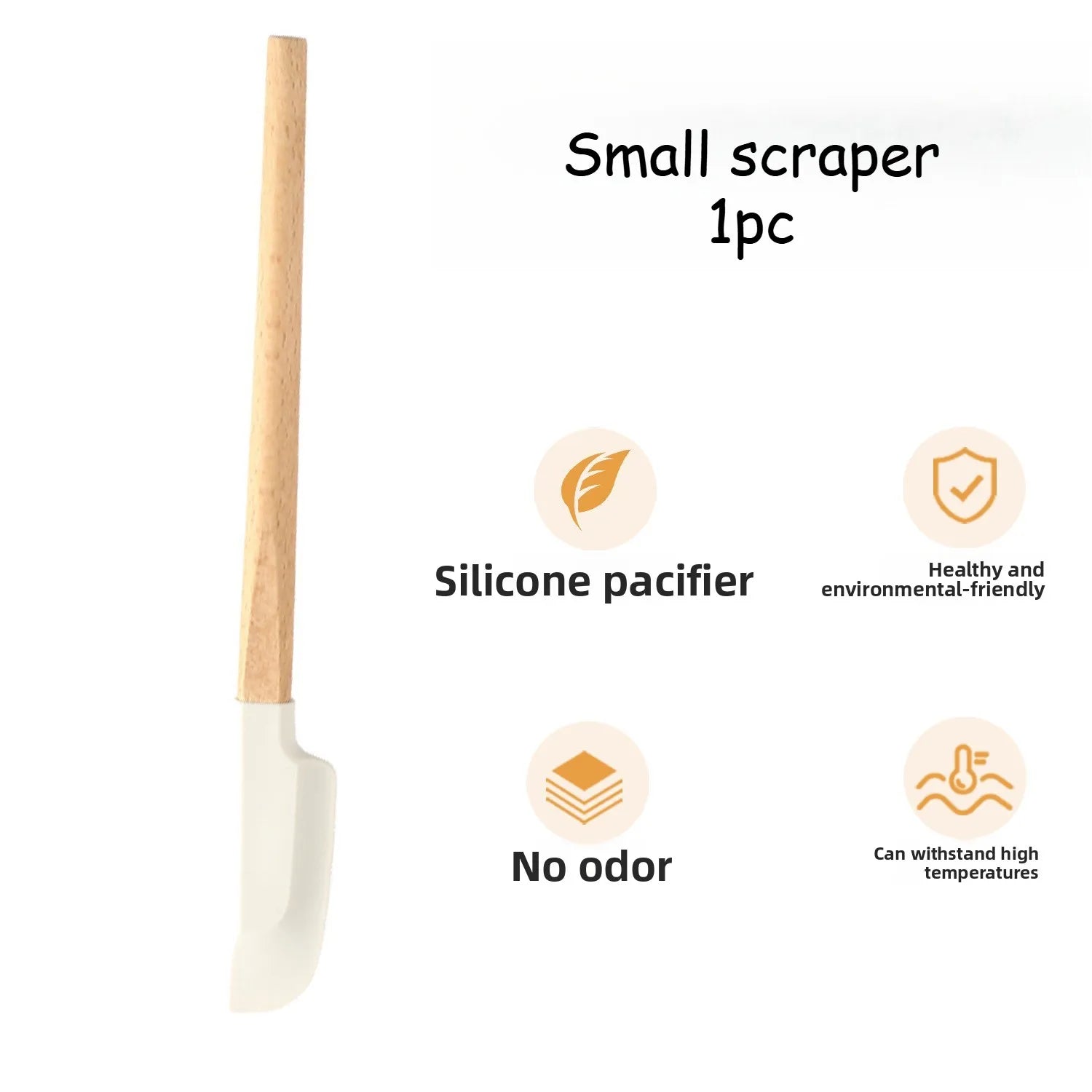 Premium Silicone Spatula Set with Wooden Handles