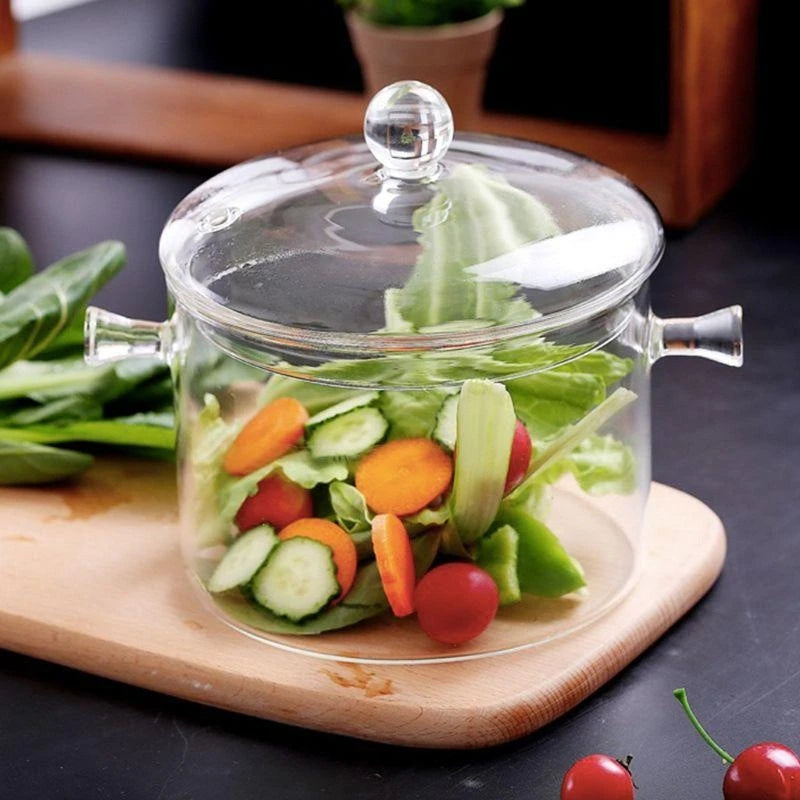 Glass Cooking Soup Pot with Lid