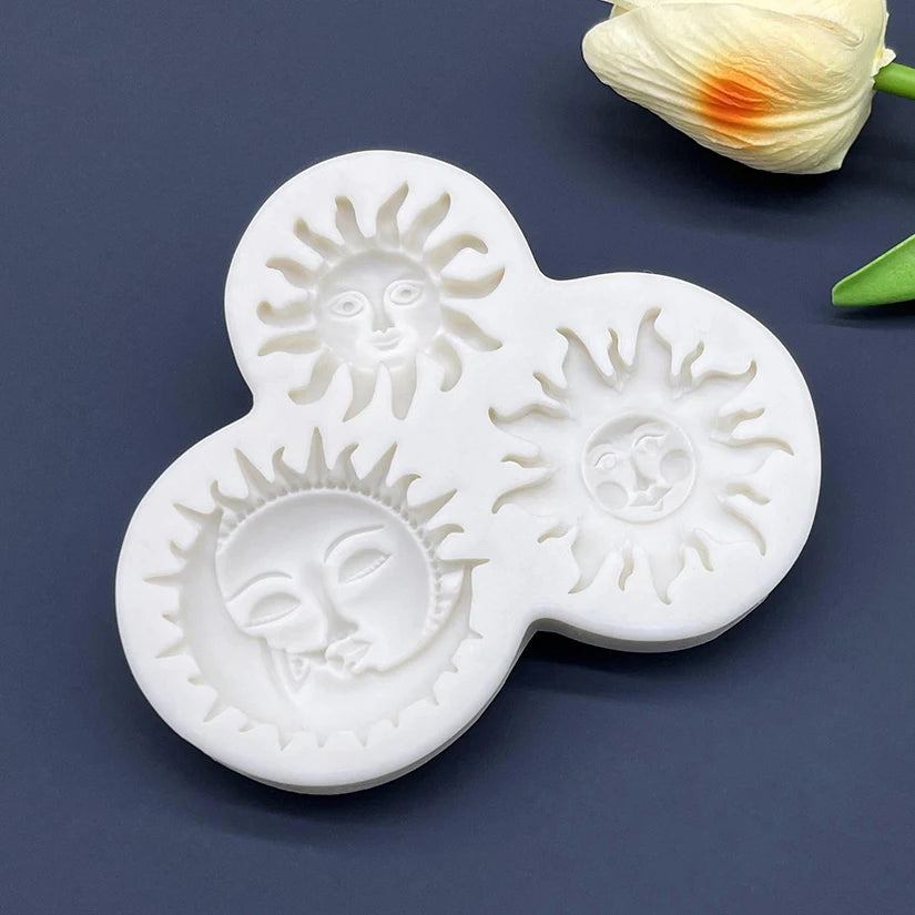 Sun Face Silicone Sugarcraft Mold – Fondant & Cake Decorating Tool