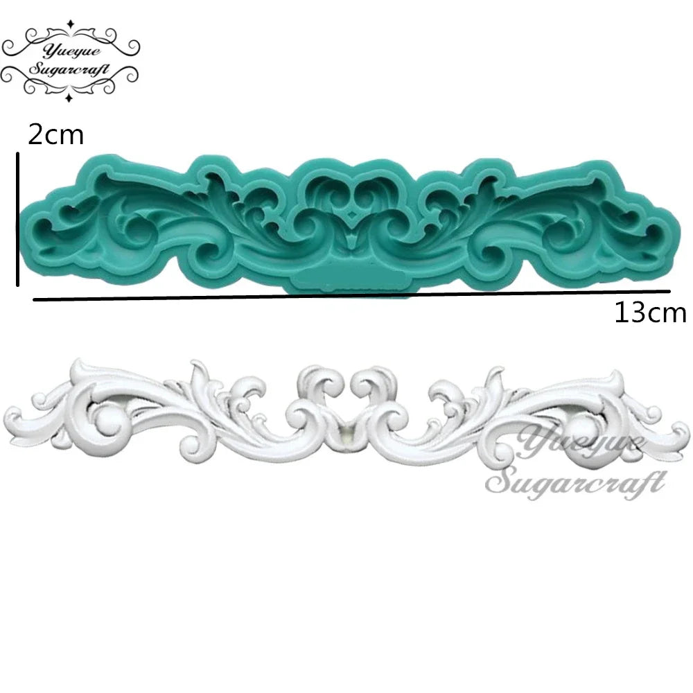 Silicone mold ornaments baroque