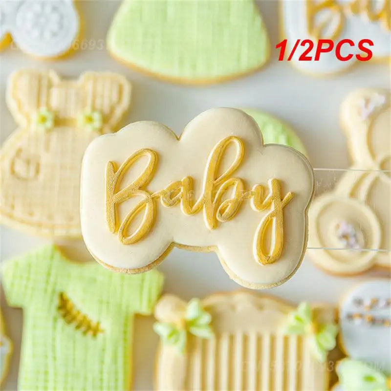 Princess "Happy Birthday" Acrylic Cookie Stamp – Elegant Embosser Tool