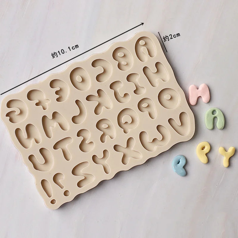 Mirosie Alphabet &amp; Numbers Silicone Mold | Uppercase &amp; Lowercase Set
