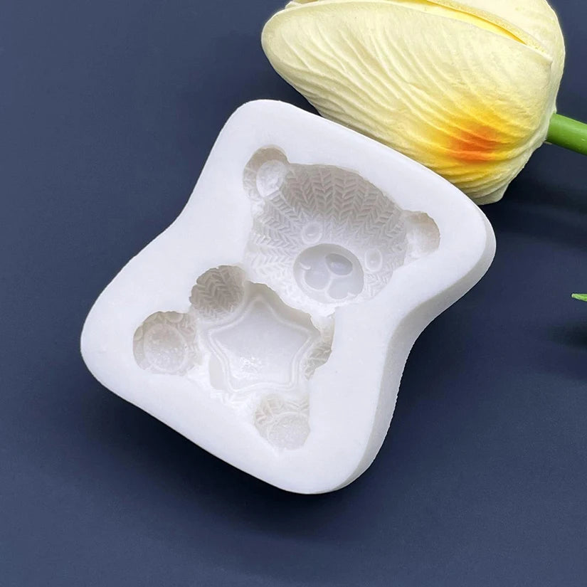 Bear Star Silicone  Mold