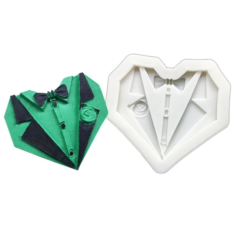 Moustache, Bows & Necktie Silicone Mold – Father’s Day Cake Decorating Tool