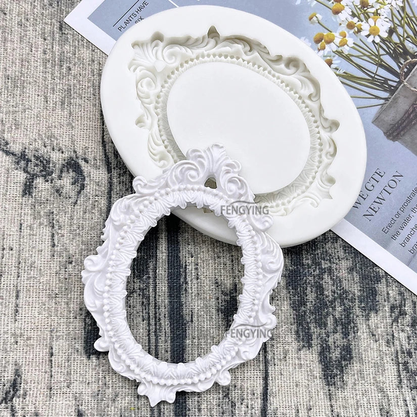 Baroque Style Frame Silicone Mold