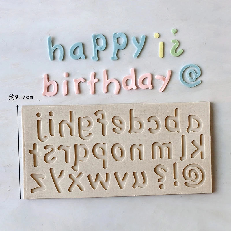Mirosie Alphabet &amp; Numbers Silicone Mold | Uppercase &amp; Lowercase Set
