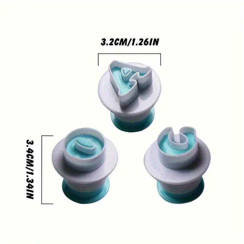 Alphabet & Number Cookie Cutter Set – Personalized Baking & Sticker Kit