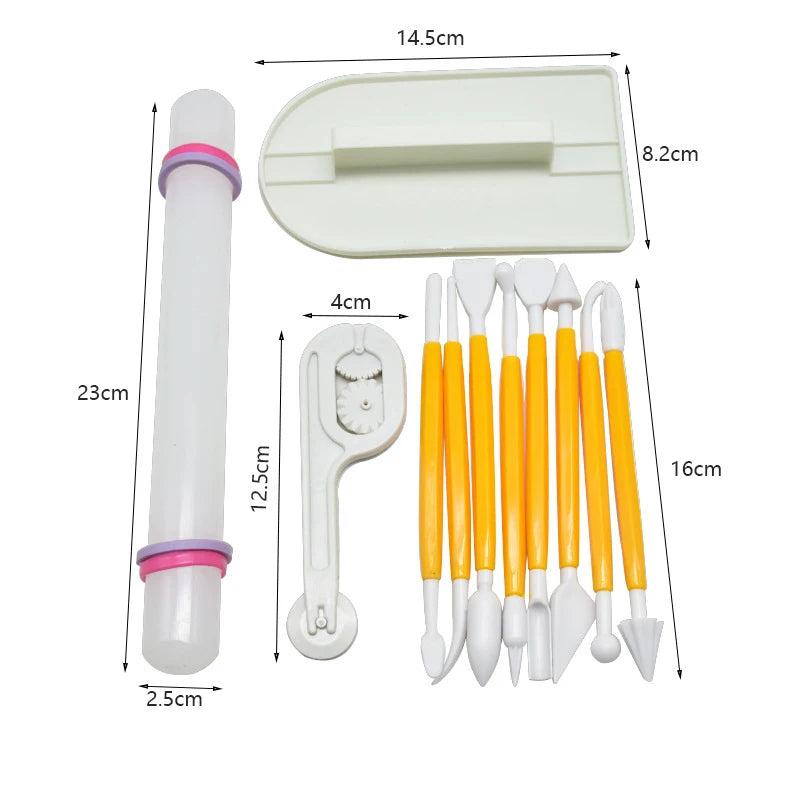 11-piece set - Professional cake set