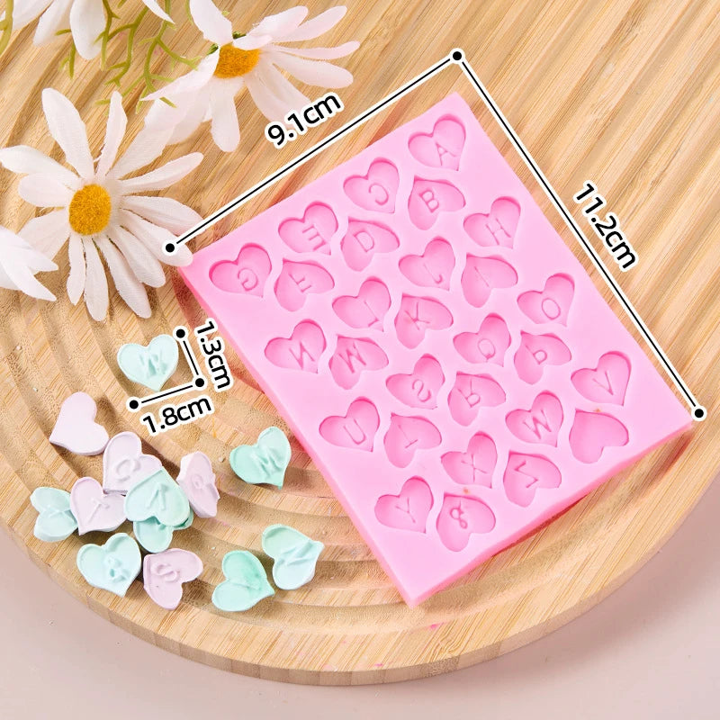 Alphabet &amp; Arabic Numerals Silicone Mold - Complete Decorating Kit