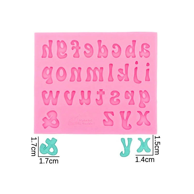 Alphanumeric Silicone Mold – Letters & Numbers Cake Decorating Tool